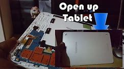 How to remove back cover of Samsung Tablet:-No special tools needed