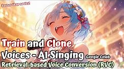 (COLAB PRO ONLY) AI Voice Cloning with RVC in GOOGLE COLAB - Guide and Setup
