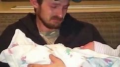 Funny Babies - Dad Holding His first Child for the First Time