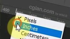 Photoshop how to change units Pixels to Inches Conversion #photoshop #tutorial #cgian