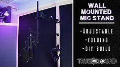 Wall Mounted Mic Stand - DIY Build (Adjustable and Folding)