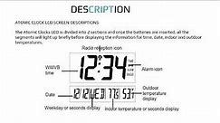 Skyscan 86722 Atomic Clock with Outdoor Wireless Temperature - User Manual