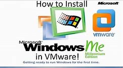 Windows ME - Installation in VMware (2022)