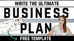 Business Plan Template - Business Plan Step By Step Tutorial