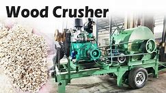 Unbelievable Wood Crusher Machine - You Won't Believe Your Eyes! #woodworking #wood #log #crusher