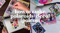 how to make DIY 🌟 kpop polaroids + decorating with stickers 💖 (polcos) ep 1 | jelly record.