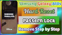 Samsung Galaxy A10S Hard Reset | Samsung A10s (SM-A107F) Factory Reset | A10S Pattern lock Remove