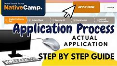 STEP by STEP Guide on How to Apply in NATIVE CAMP 2020 | Actual Application | ESL Online Teaching