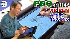 XP Pen Artist 15.6 Pro in Action!｜Pro Animator Digital Sketch!