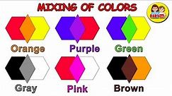 Color Mixing for Kids | Primary Colors for Kids | Mixing of Colors to make Other Colors