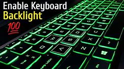 How To Turn On Keyboard Light On Laptop