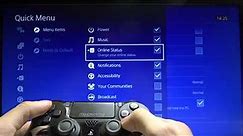 How to Access & Customize SONY PlayStation 4 - Quick Menu Panel