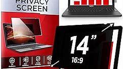 14 Inch 16:9 Laptop Privacy Screen Filter - Computer Monitor Privacy Shield and Anti-Glare Protector