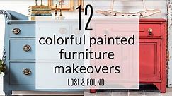 12 COLORFUL Painted Furniture Before & Afters | Painted Furniture Ideas | Furniture Flipping
