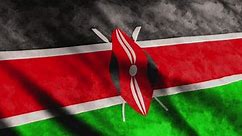 Kenya flag - Free Stock Video