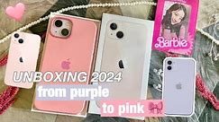 iPhone 13 pink unboxing 2024 ౨ৎ + ready for twice oishi fan meet ✮⋆˙