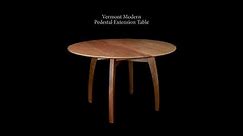 Vermont Modern Pedestal Extension Table | Vermont Woods Studios