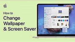 How To Change Wallpaper & Screen Saver on Mac OS Ventura