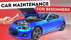 A SIMPLE BEGINNER'S GUIDE To BASIC CAR MAINTENANCE