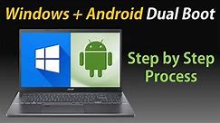Dual Boot Windows and Android in your PC Step by Step Process | Bliss OS