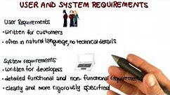 User and System Requirements - Georgia Tech - Software Development Process