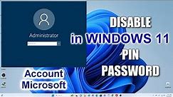 ✨How to DISABLE PASSWORD and REMOVE PIN from Login Screen in Windows 11➡️Without Programs