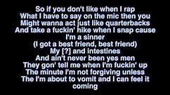 Yelawolf Ft Eminem - Best Friend Lyrics on Screen Lyric Video
