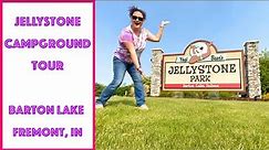 Travel Indiana: Barton Lake Jellystone Full Campground Tour: Campsites, Cabins, RVs- Fremont, IN