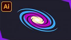 How To Draw A Galaxy In Adobe Illustrator | Outer Space Series