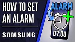 How to Set an Alarm on Samsung Phone