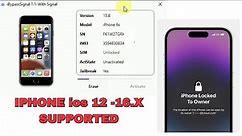 How to Bypass iPhone 5s-X iOS 12-16 With iBypassSignal TOOL || Hello screan bypass with Signal 100%🔥