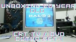 Unboxing a BRAND NEW CRT HAIER TV | DVD Combo set from the Early 2000's!!
