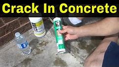 How To Fix A Crack In Concrete-Easy Tutorial