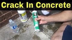 How To Fix A Crack In Concrete-Easy Tutorial