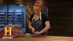 The Butcher: Roxanne Bones Out a Tenderloin | Exclusive | History