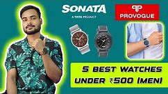 5 Best ANALOG Watches for Men Under ₹500 | Classy Watch' under 500 men