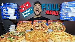 I ORDERED EVERY DOMINO’s PIZZA | WHICH DOMINO’s PIZZA IS THE BEST ?? @dominos