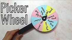 【DIY】How to Make a Spinning Wheel using paper, Picker Wheel For Your Dilemma