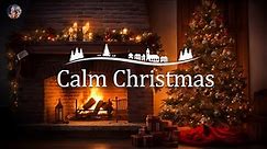Relaxing Christmas music, Calm Christmas music, Snowy Christmas Eve and cozy fireplace