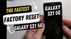How to Factory Reset Hard Reset Samsung Galaxy S21 5G English Instructions - Fastest Way Possible