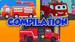 fire truck | heavy vehicles | compilation for kids
