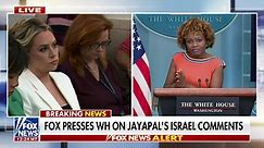 Fox News presses White House on Jayapal's controversial Israel comments