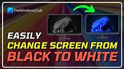 How to Change Screen From BLACK TO WHITE on Windows 11? [COMPLETE GUIDE]