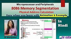 8086 Memory segmentation & Physical Address Calculation ppt in Hindi:
