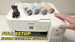 How to Setup and Use Epson EcoTank ET-2800 Printer (Complete Beginners Guide)