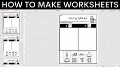 Teacher PowerPoint Tutorial: How to make your own worksheets