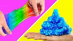CRUNCHY And RAINBOW Slime || How To Make Cool Slime At Home