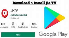 How to Download and Install the Jio TV app on Android for free | Techno Logic