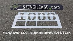 Stencil Ease | Stencil Ease Industrial | Parking Lot Numbering System