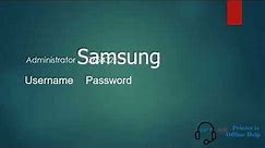 Find Samsung Printer Username And Password | Reset The Username And Password Of Samsung Printer